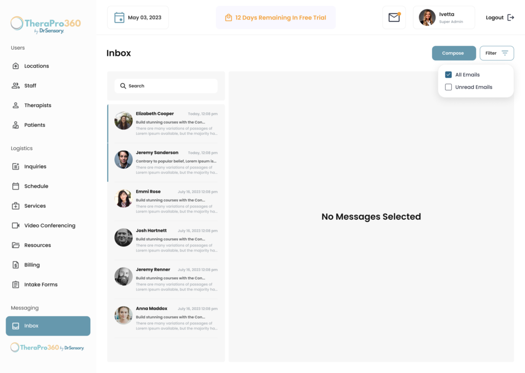 Inbox Filter